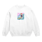 hibiking06の赤ちゃん　サーフィン Crew Neck Sweatshirt