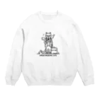 "Urban working cats"の都会で働く猫 Crew Neck Sweatshirt