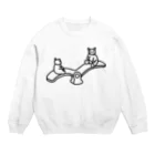 eugorameniwaの猫のシーソー Crew Neck Sweatshirt