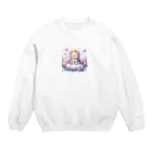 Akiraの猫 Crew Neck Sweatshirt