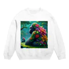 zenjoyのフラワーゴリラ Crew Neck Sweatshirt