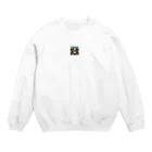 chaochao0701の浮世絵風サムライ"Ukiyo-e Style Samurai""浮世绘风格的武士" Crew Neck Sweatshirt