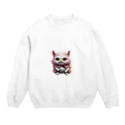 AI妖怪大図鑑の桜妖怪　ゴウカクニャ Crew Neck Sweatshirt