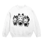 リトルスタイルズ　パパママ&子ども服のさんねこ娘 Crew Neck Sweatshirt