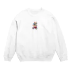 暴走三輪車の暴走三輪車お猫様(相棒) Crew Neck Sweatshirt