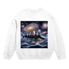 daikoku3の空かける小人たち Crew Neck Sweatshirt