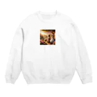 neYunの夕暮れの風景を彩る、可愛らしいアリス Crew Neck Sweatshirt