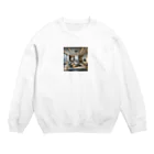 かめたびの素敵なリビング Crew Neck Sweatshirt