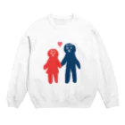 Chanz0のLOVE顔カップル Crew Neck Sweatshirt