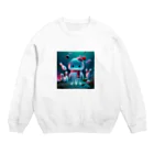 bottaの可愛い、クラゲ、ボーリング Crew Neck Sweatshirt