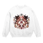 RuiButonのねこむすめ Crew Neck Sweatshirt