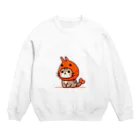 Surpassのねこエビ Crew Neck Sweatshirt