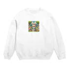 denyo dreamのウサギのアマリリス Crew Neck Sweatshirt