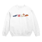 コットンさんの森のおいしいうみのさち Crew Neck Sweatshirt