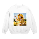 AQUAMETAVERSEのひまわり娘　クニちゃん　2496 Crew Neck Sweatshirt