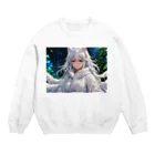 巫女スタぐらむのもふもふの巫女 Crew Neck Sweatshirt