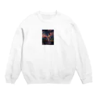 さぎょう擁の女騎士、桜の下で Crew Neck Sweatshirt