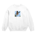 ganeshaの鳥の羽ばたきに続く鷹 Crew Neck Sweatshirt