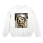 mesogiaの宇宙犬　ちわわん Crew Neck Sweatshirt