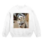 mesogiaの宇宙犬　ちわわん　Ver.2 Crew Neck Sweatshirt