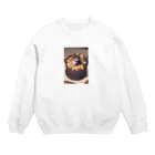 智のショップの野菜と犬① Crew Neck Sweatshirt