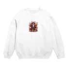 Akira03の猫 Crew Neck Sweatshirt