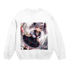 Kass Pachaストアの街角のメルヘン Crew Neck Sweatshirt