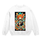 AQUAMETAVERSEのトランプ占いの少女 アメジスト 2846 Crew Neck Sweatshirt