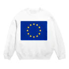 お絵かき屋さんの欧州旗の国旗 Crew Neck Sweatshirt