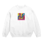 NeoPopGalleryのPOPART bicycle Crew Neck Sweatshirt