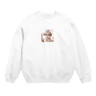 koumeiのかわいい子犬 Crew Neck Sweatshirt