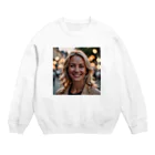 yuyuu_youtubeの笑顔の熟女 Crew Neck Sweatshirt