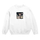 papaiayapapaの豚の宇宙飛行士 Crew Neck Sweatshirt