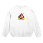 しんすけのマッチョゴリラ Crew Neck Sweatshirt