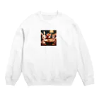 ayame_0923のポーカーアニマルズ Crew Neck Sweatshirt