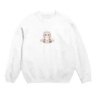 動物デザイングッズの可愛い猫ちゃん Crew Neck Sweatshirt