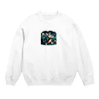 子猫カーニバルの子猫ハザード Crew Neck Sweatshirt