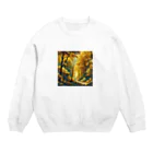 VeiledSageの黄金の森の道 Crew Neck Sweatshirt