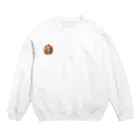 メロンパン猫のメロンパンになった猫 Crew Neck Sweatshirt