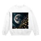 YUDAのAIアトリエの月と幻想 Crew Neck Sweatshirt