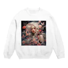 AQUAMETAVERSEの花と美女　なでしこ1478 Crew Neck Sweatshirt