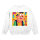 JINPACHIの粘り強い男 Crew Neck Sweatshirt