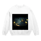 forget_me_not0108の幻想的な夜 Crew Neck Sweatshirt