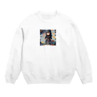 ヒデ爺のรุ่งโรจน์ (Rungroj) - ラングロッジュ Crew Neck Sweatshirt