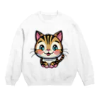 kenny777のトラ子猫 Crew Neck Sweatshirt