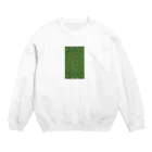 妖精と癒しの曼荼羅の緑　癒しの曼荼羅　 Crew Neck Sweatshirt