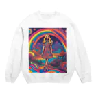 Unique Existenceのpsych girl Crew Neck Sweatshirt