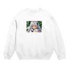 巫女スタぐらむのだっこされる神様 Crew Neck Sweatshirt