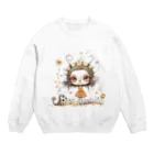 ticのキャタ子 Crew Neck Sweatshirt