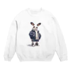 AQUAMETAVERSEのうさぎ君 BeeBee 1786 Crew Neck Sweatshirt